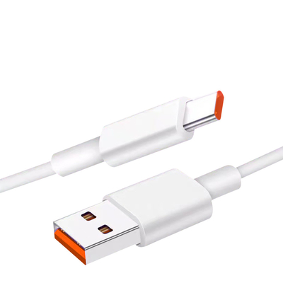 άσπρο καλώδιο 20V 3A 60W USB 3,1 στοιχείων χρέωσης χρώματος USB μήκους 1m για γρήγορα να χρεώσει