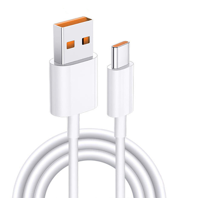 άσπρο καλώδιο 20V 3A 60W USB 3,1 στοιχείων χρέωσης χρώματος USB μήκους 1m για γρήγορα να χρεώσει