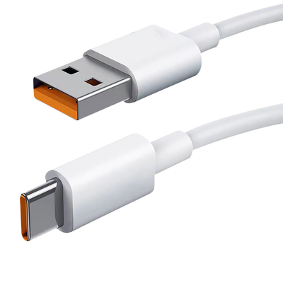 άσπρο καλώδιο 20V 3A 60W USB 3,1 στοιχείων χρέωσης χρώματος USB μήκους 1m για γρήγορα να χρεώσει