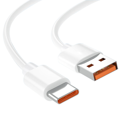 άσπρο καλώδιο 20V 3A 60W USB 3,1 στοιχείων χρέωσης χρώματος USB μήκους 1m για γρήγορα να χρεώσει