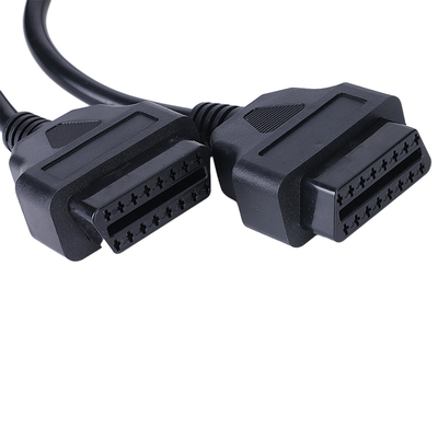 2 σε 1 Overmolded το αυτοκινητικό αρσενικό λουριών 16pins καλωδίων στο θηλυκό Υ θραύστη 2 δακτυλογραφεί