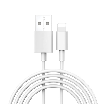 Καλώδιο 2.4A στοιχείων χρέωσης PVC USB ODM cOem για τη γρήγορη χρέωση Iphone