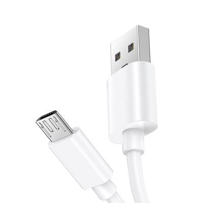 Σκοινί καλωδίων χρέωσης μικροϋπολογιστών USB κάλυψης PVC 1M 2.4A πολυσύνθετο