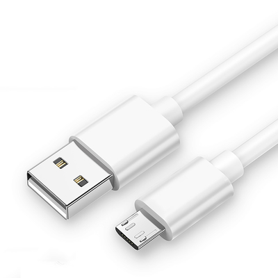 Σκοινί καλωδίων χρέωσης μικροϋπολογιστών USB κάλυψης PVC 1M 2.4A πολυσύνθετο
