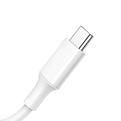 Άσπρο καλώδιο δαπανών χρώματος USB Γ στο Γ γρήγορο με το σακάκι PVC 20V 3A 60W