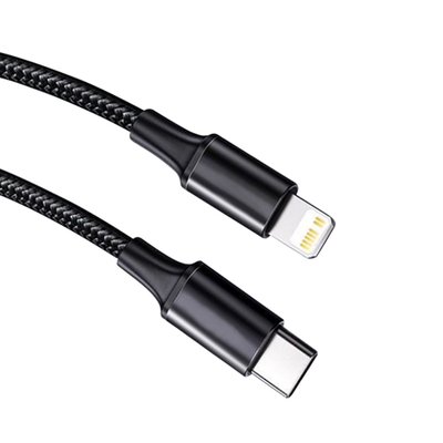 Το μαύρο καλώδιο χρέωσης χρώματος USB γρήγορο με το νάυλον έπλεξε την ταχύτητα μεταφοράς κάλυψης 10Gbps