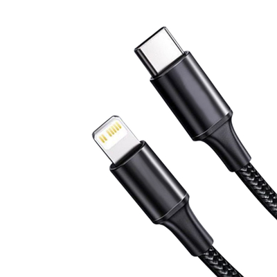 Το μαύρο καλώδιο χρέωσης χρώματος USB γρήγορο με το νάυλον έπλεξε την ταχύτητα μεταφοράς κάλυψης 10Gbps