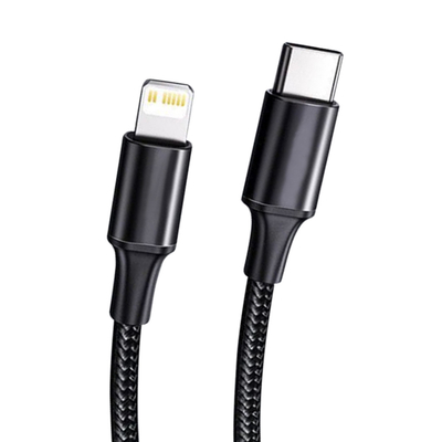 Το μαύρο καλώδιο χρέωσης χρώματος USB γρήγορο με το νάυλον έπλεξε την ταχύτητα μεταφοράς κάλυψης 10Gbps