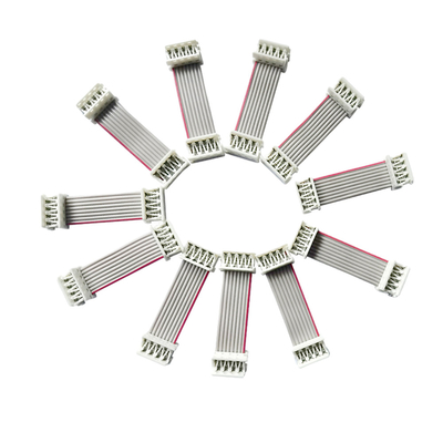UL2651 επίπεδα καλώδια κορδελλών 15cm μήκος 2.54mm γκρίζο χρώμα πισσών 1.27mm