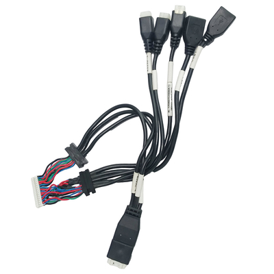 Crimp καλωδίων συνελεύσεων JST PH2.0 καλωδίων Overmolding κατοικίας ATX στέγαση στο θηλυκό USB2.0