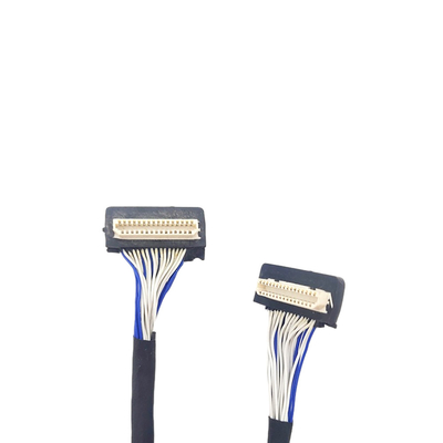 Καλώδιο συνήθειας LVDS DF9 31pin, ευκίνητο ομοαξονικό καλώδιο 1mm τύπος συνδετήρων πισσών