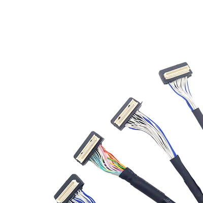 Καλώδιο συνήθειας LVDS DF9 31pin, ευκίνητο ομοαξονικό καλώδιο 1mm τύπος συνδετήρων πισσών