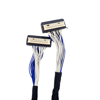 Καλώδιο συνήθειας LVDS DF9 31pin, ευκίνητο ομοαξονικό καλώδιο 1mm τύπος συνδετήρων πισσών
