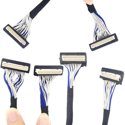 Καλώδιο συνήθειας LVDS DF9 31pin, ευκίνητο ομοαξονικό καλώδιο 1mm τύπος συνδετήρων πισσών