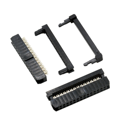 Θηλυκό 14 μαύρο χρώμα 1.27mm IDC συνδετήρων καλωδίων καρφιτσών πίσσα 2.0mm