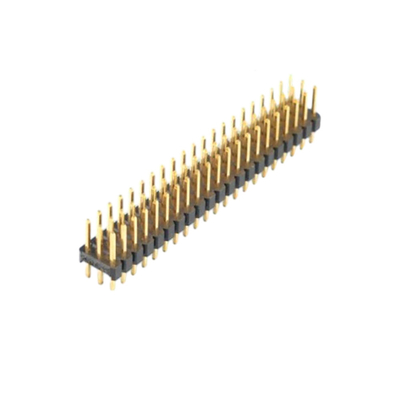 Χρυσή υποδοχή PCB Flash 2,0mm Pitch Through Hole Header 2,54mm Pitch Αρσενικό