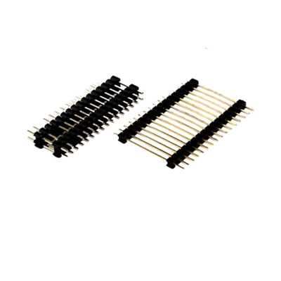 Χρυσή υποδοχή PCB Flash 2,0mm Pitch Through Hole Header 2,54mm Pitch Αρσενικό