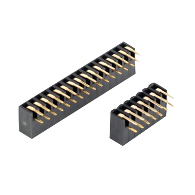 Καθαρή δεξιά γωνία PCB θηλυκό συνδετήρα 0.5A έως 3A μέσω τρύπας 2.54mm 2.0mm Pitch