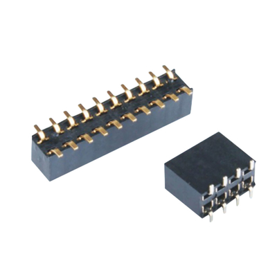 2P-40P ενιαία διπλή θηλυκή επιγραφή 2.54mm συνδετήρων SMT PCB υπόλοιπου κόσμου πίσσα