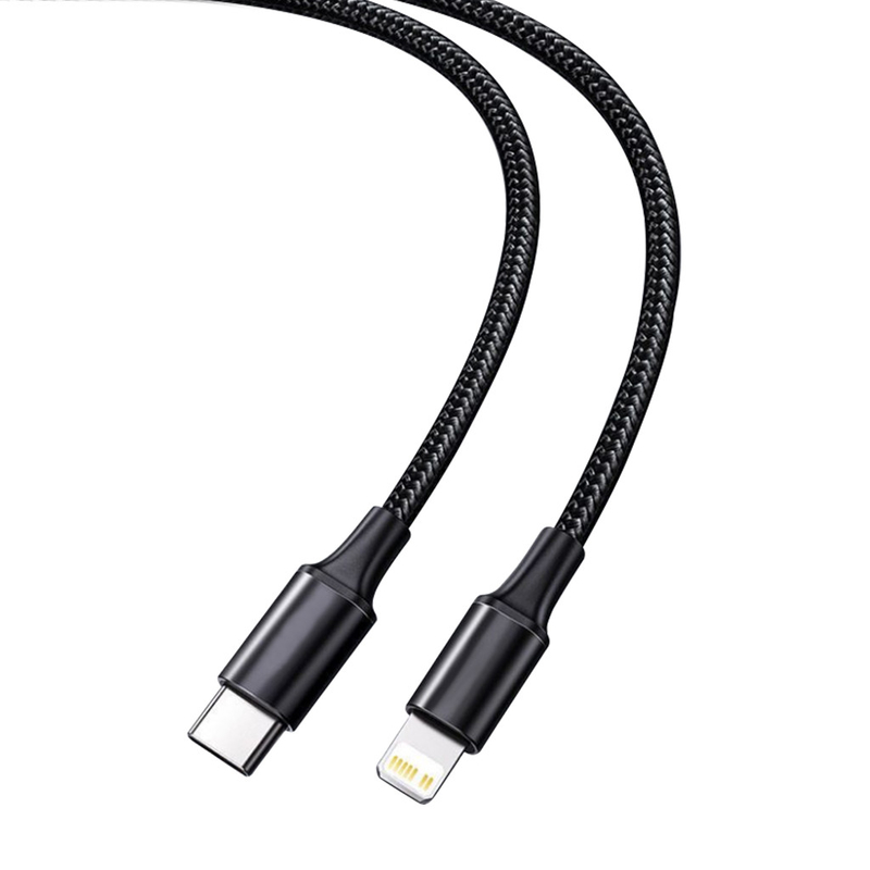 Το μαύρο καλώδιο χρέωσης χρώματος USB γρήγορο με το νάυλον έπλεξε την ταχύτητα μεταφοράς κάλυψης 10Gbps
