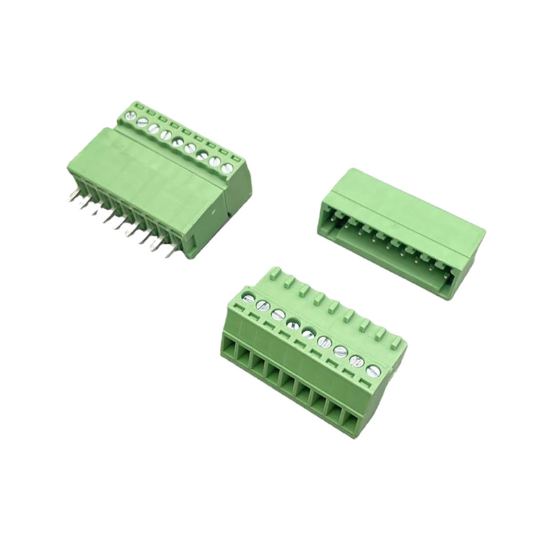 Άνδρας Γυναίκα Pluggable Terminal Block Connector 3.81mm Στροφή 2-16 Πινς Plug In Right Angle Vertical