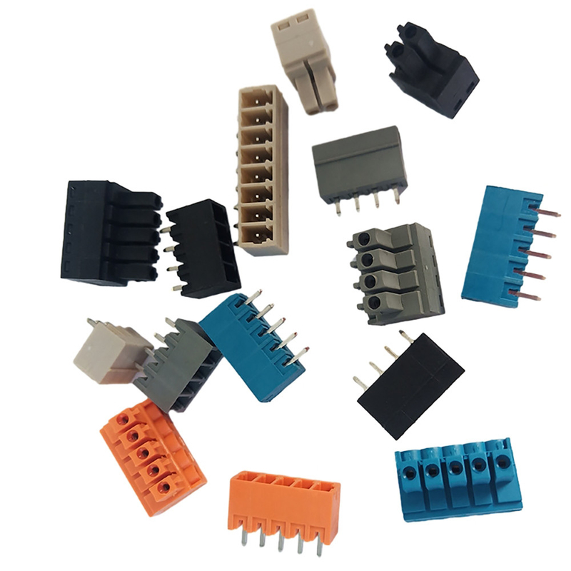 Χρωματιστό Plug Pcb Τερματικό Μπλοκ 3,5mm/3,81mm/5,0mm/5,08mm/7,5mm/7,62mm Στροφή